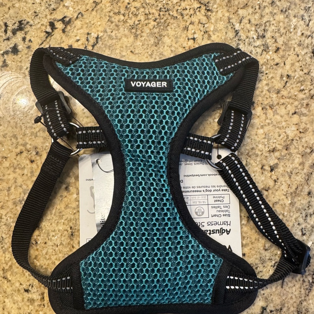Teal Mesh Dog Harness - Comfortable No-Pull Vest